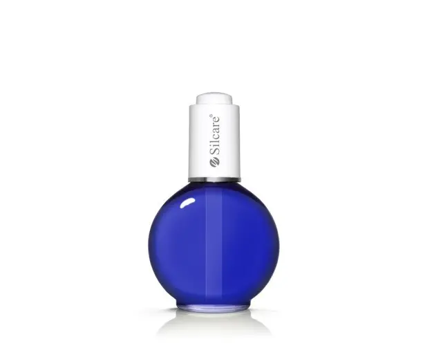 Ulei Cuticule cu Pipeta -75ml--Base One Silcare Vanilla Sky Blue