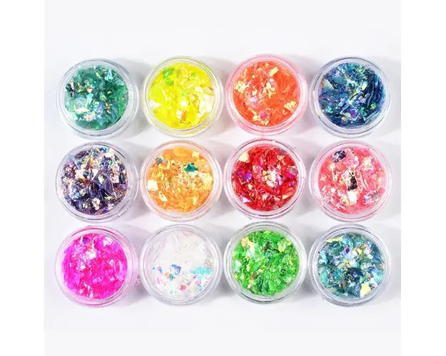 Set 12 Decor Unghii NailsUp Paiete si Foite colorate Nail Art 03