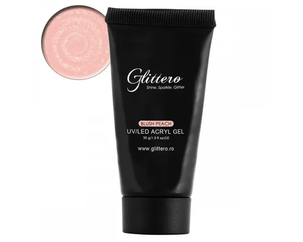 Acryl Gel Glittero Nails - Blush Peach 30g