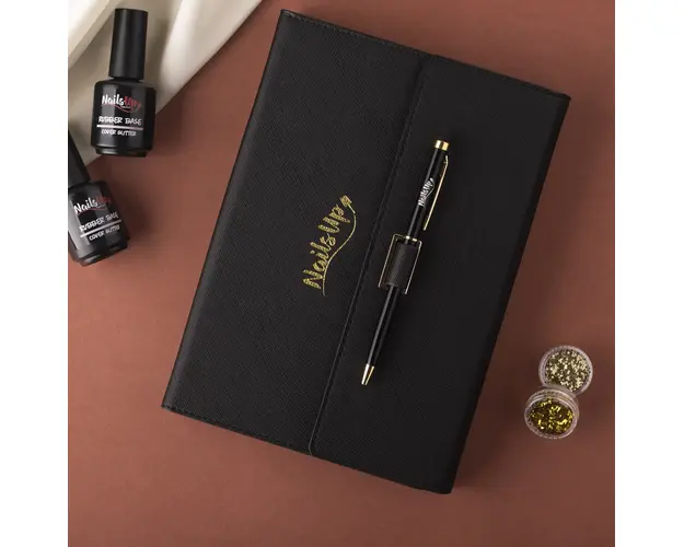 Agenda NailsUp 2023 cu pix - Negru