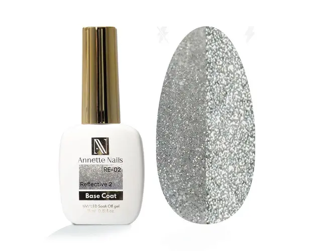 Baza Rubber Annette Nails Reflective 2 RE-02