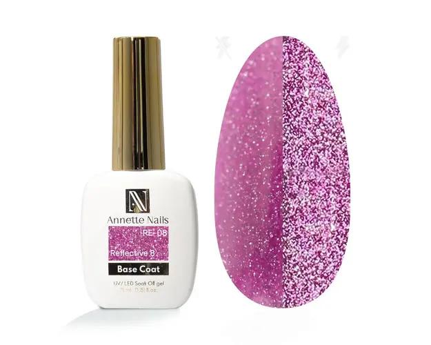 Baza Rubber Annette Nails Reflective 8 RE-08