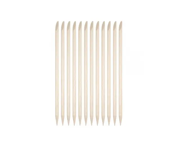 Betisoare portocal pentru cuticule, set 12 bucati