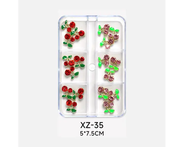 Bijuterii decor unghii - cherry