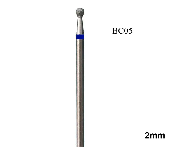 Bit Freza Unghii Cuticula Tip Bila 2mm Albastru - BC05