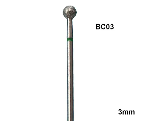 Bit Freza Unghii Cuticula Tip Bila 3mm Verde - BC03