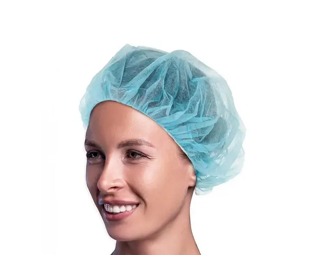 Bonete bufante de unica folosinta, albastre - 100 bucati