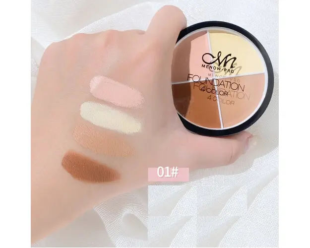 Corector Makeup, Paleta 4 Nuante conturing, Waterproof, Concelar 01