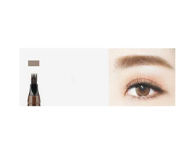 Creion Sprancene Corector cu Efect Microblading Rezistent la Apa 02 Dark Brown