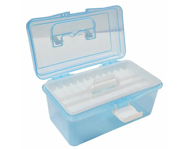 CUTIE MANICHIURA COMPARTIMENTATA Albastru