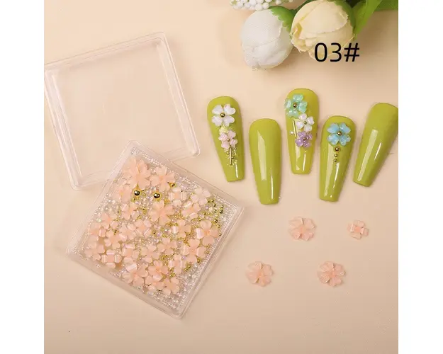 Decor Unghii NailsUp Caviar si Flori Rose