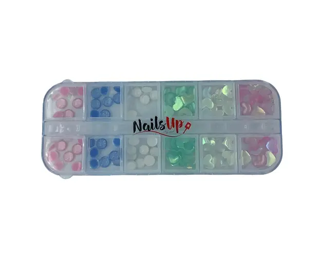 Decor Unghii NailsUp Mix Set Nail Art Aurora Cristal 03