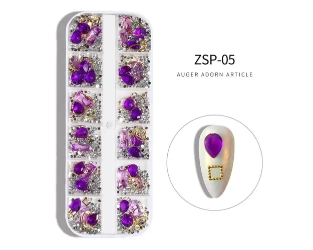 Decor Unghii NailsUp Mix Set Nail Art Purple