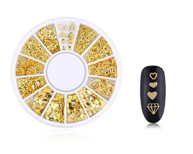 DISC 3D NAIL ART GOLD - 01