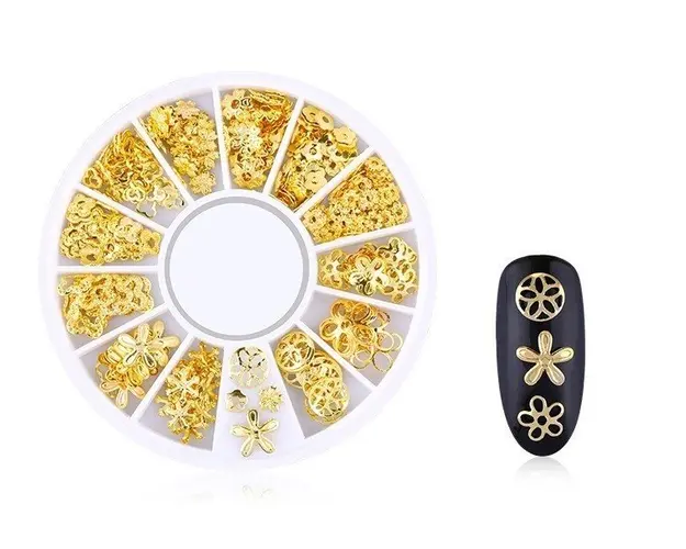 DISC 3D NAIL ART GOLD - 02