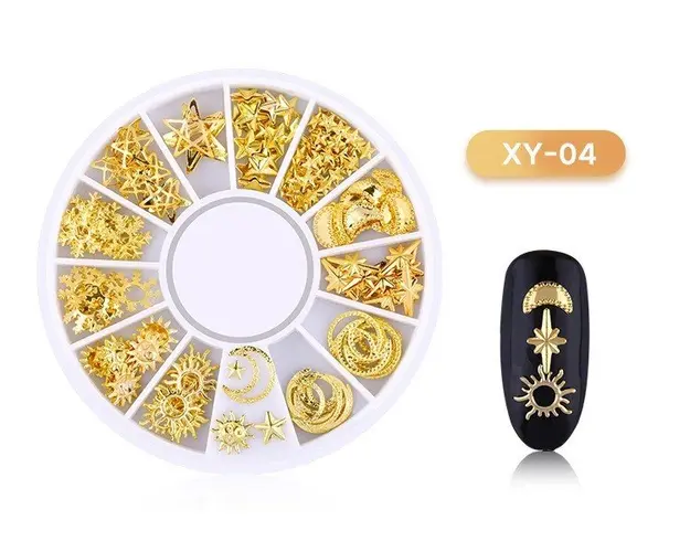 DISC 3D NAIL ART GOLD - 04
