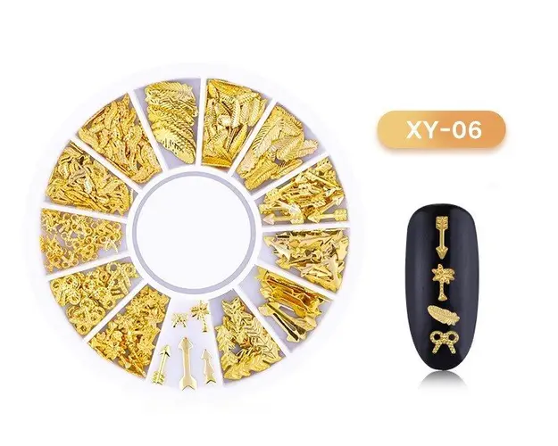 DISC 3D NAIL ART GOLD - 06