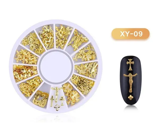 DISC 3D NAIL ART GOLD - 09