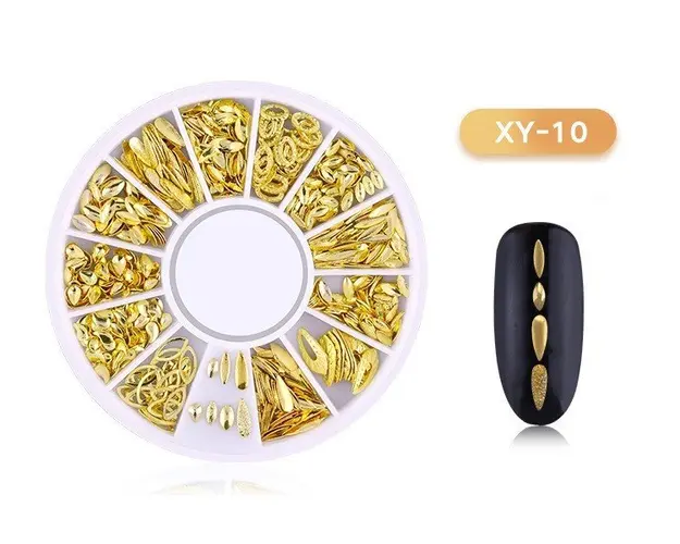 DISC 3D NAIL ART GOLD - 10