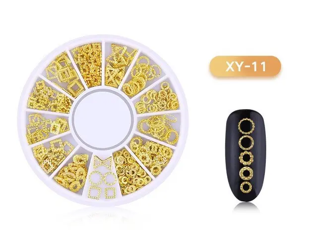 DISC 3D NAIL ART GOLD - 11