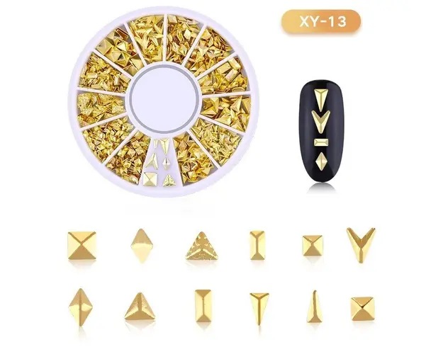 DISC 3D NAIL ART GOLD - 13