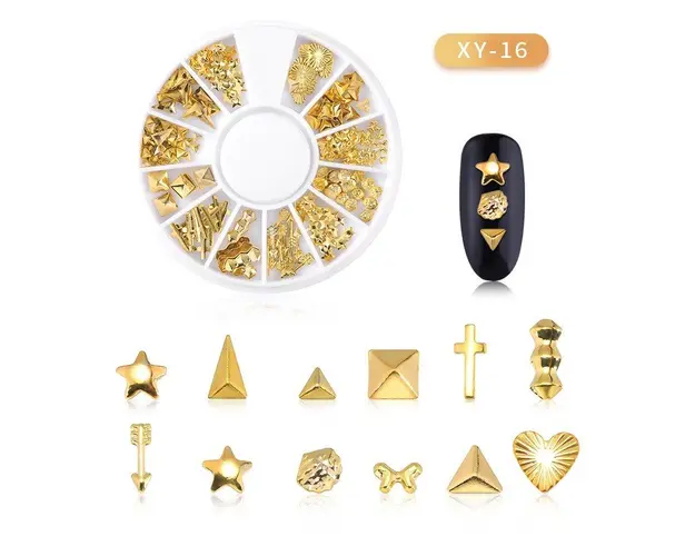 DISC 3D NAIL ART GOLD - 16