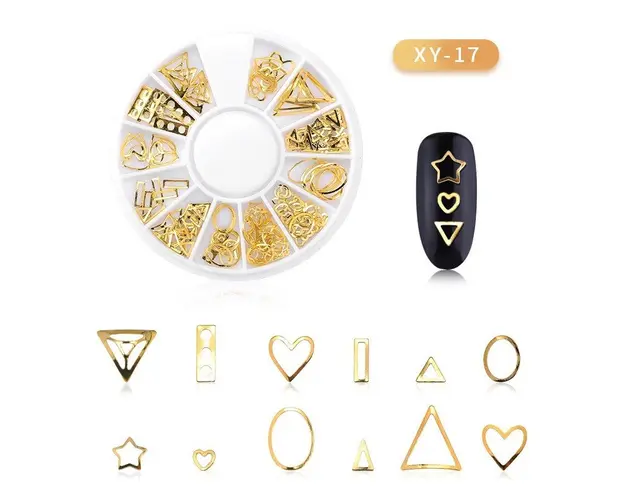 DISC 3D NAIL ART GOLD - 17