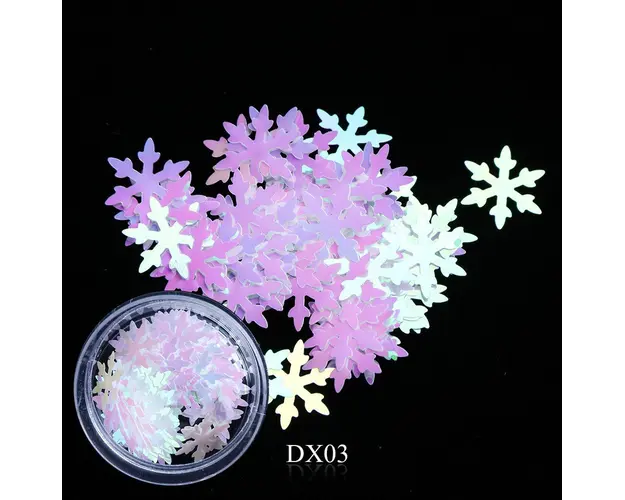 Disc decoratiuni unghii model fulg de nea