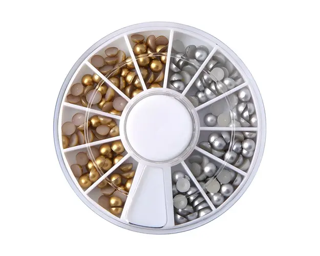 Disc Pietricele Unghii Nail Art Gold-Silver