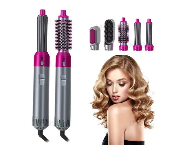 Perie Electrica Multifunctionala 5 in 1 Cu Aer Cald 1000W