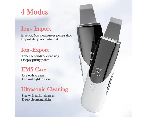 Dispozitiv Ultrasonic Pentru Curatare Si Masaj Facial