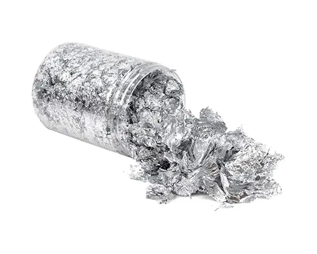 Foita Creponata decor unghii, Silver