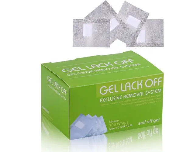 Folii Aluminiu Indepartare Oja Semipermanenta 100 Buc