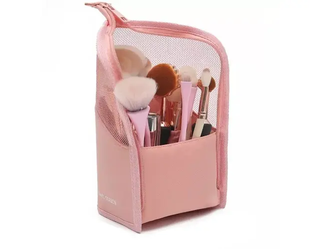 Geanta portabila cosmetica, Roz