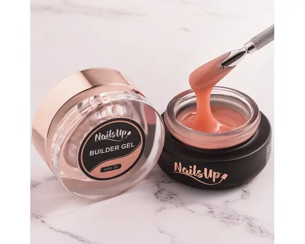 Gel Constructie Unghii Autonivelant Glitter NailsUp 50g - 32