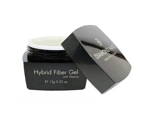 Gel Hybrid UV/Led Diamond Nails cu vitamine si fibra de sticla 15g - alb laptos