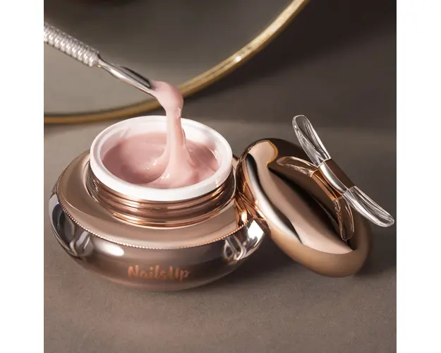 Gel Uv Constructie Unghii NailsUp Gelly 50g, 04 Elegant Nude