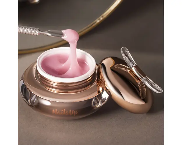 Gel Uv Constructie Unghii NailsUp Gelly 50g, 05 Soft Pink