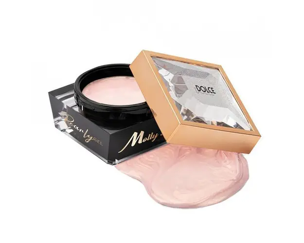 Gel UV de constructie Pearly Molly Lac 15ml - Dolce