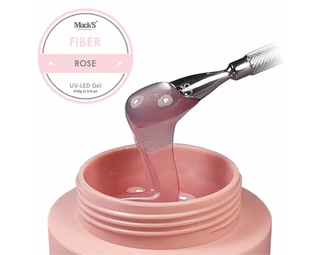 Gel Uv Mack's Fiber Rose 50g