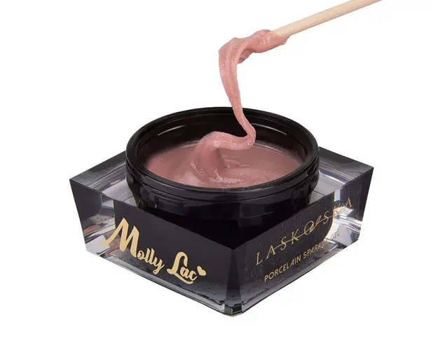 Gel UV MollyLac Sparkle Dirty Pink 50g