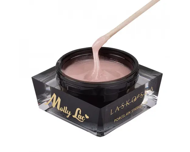 Gel UV MollyLac Sparkle Light Nude 50 g