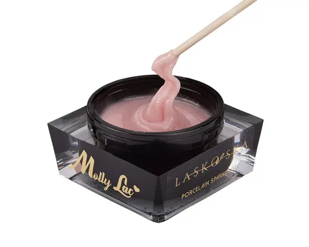 Gel UV MollyLac Sparkle Natural Pink 50 g