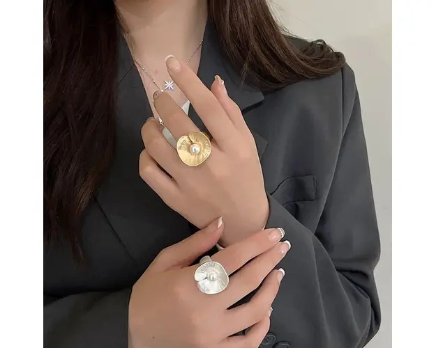 Inel pentru poze manichiura RG07 Gold