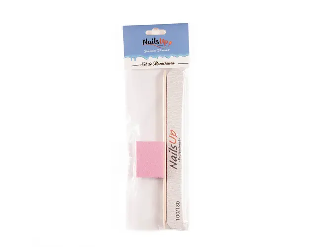 Kit NailsUp buffer, pila 100/180, bat cuticula