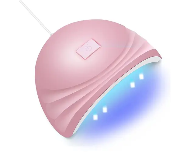Lampa Unghii UV LED Mini 801, 88W, Smart USB, Roz