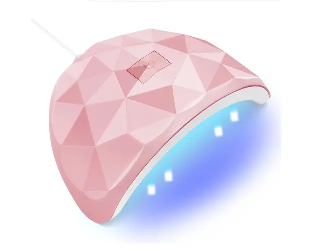 Lampa Unghii UV LED, Mini 802, 88W, Smart USB, Roz