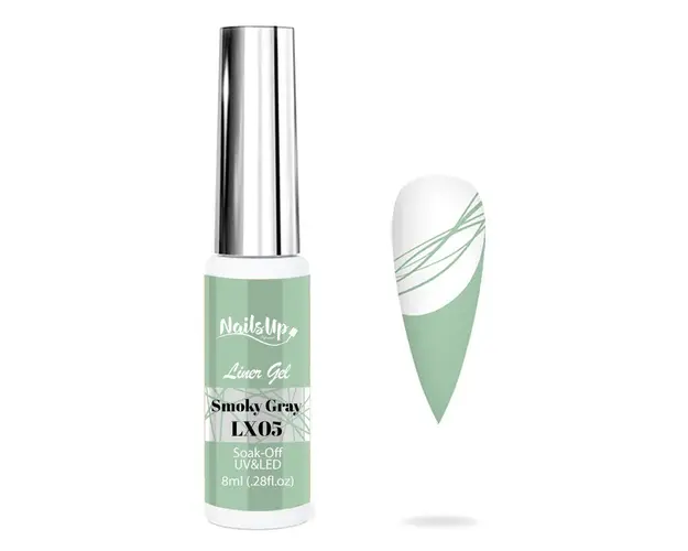 Liner Gel , NailsUp, 8 ml LX05, Smoky Gray