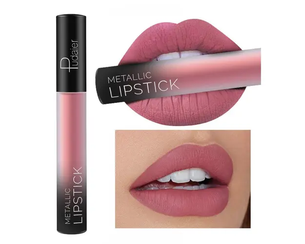 Luciu de Buze Metalic Matt, Rezistent la Apa, 03