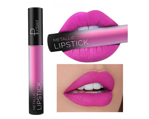 Luciu de Buze Metalic Matt, Rezistent la Apa, 15